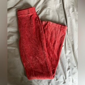 Aerie ribbed flare pants